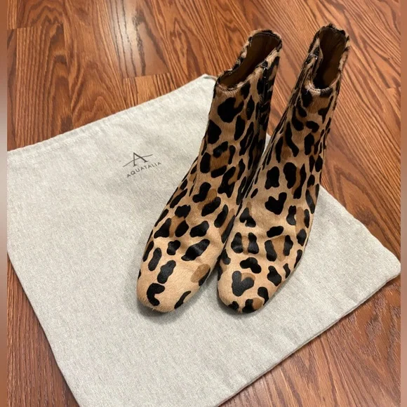 Aquatalia Animal Print Ankle Booties - Picture 1 of 10